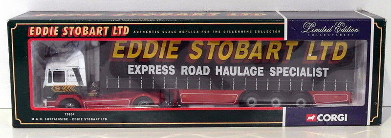 Corgi 1/50 Scale Diecast 75804 - MAN Curtainside - Eddie Stobart Ltd.