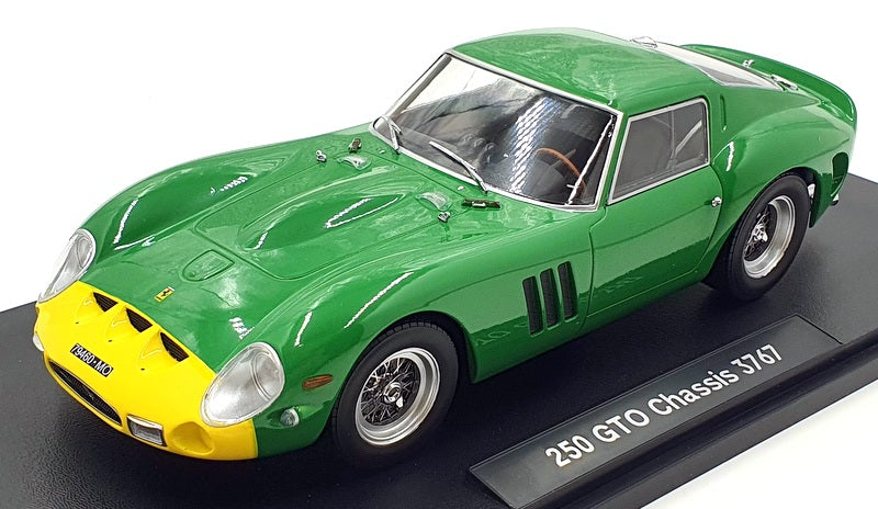 KK Scale 1/18 Scale Diecast KKDC180736 Ferrari 250 GTO Chassis 3767 Green/Yellow