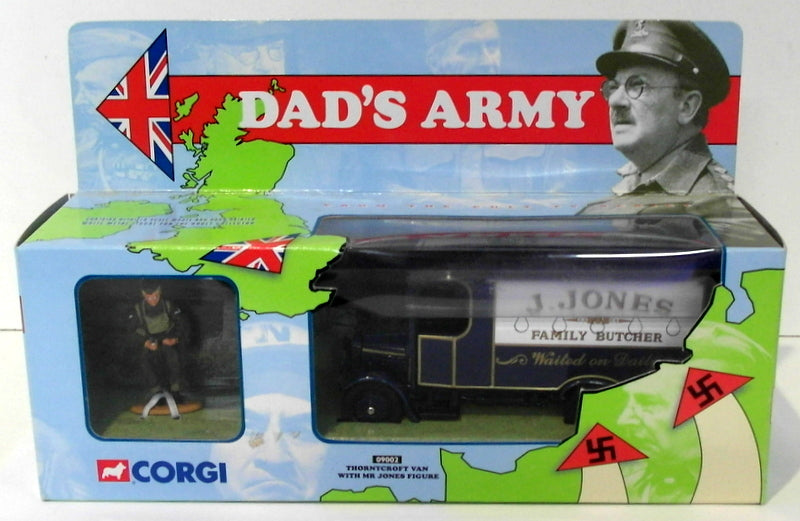 Corgi Diecast 09002 - Thornycroft Van With Mr.Jones Figure - Dad's Army