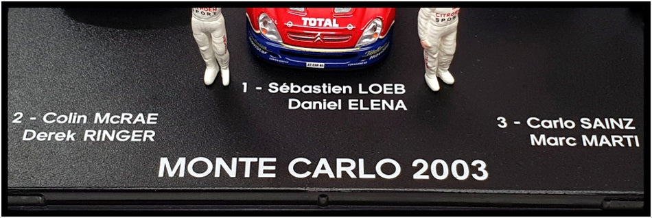 Norev 1/43 Scale AMC 009 482 Citroen Xsara WRC - Triple Winner Monte Carlo 2003