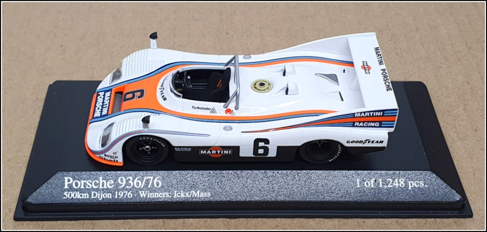 Minichamps 1/43 Scale 400 766606 - Porsche 936 Winners 500Km Dijon 1976