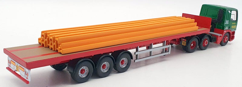 Corgi 1/50 Scale CC11805 - Leyland DAF 85 Flatbed Trailer & Steel Load