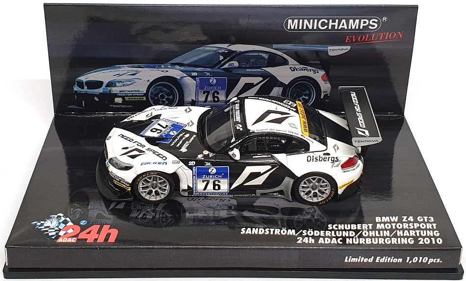 Minichamps 1/43 Scale 437 102076 - BMW Z4 GT3 24h ADAC Nurburgring 2010