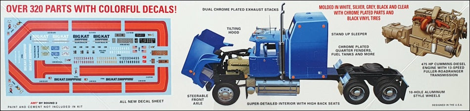 AMT Round 2 1/24 Scale AMT1235/08 - American Superliner Tractor Truck