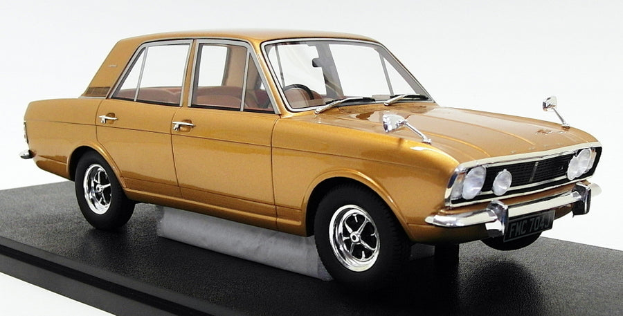 Cult Models 1/18 Scale Model CML048-1 - 1970 Ford Cortina 1600E Metallic Gold