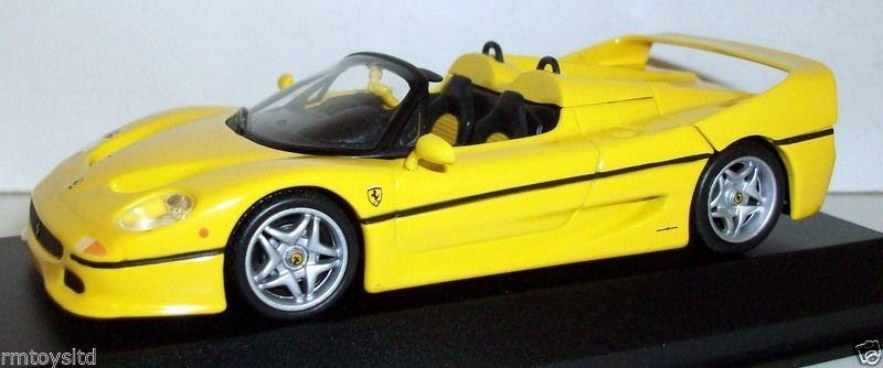 Minichamps 1/43 Scale Model Car 430 075161 - 1995 Ferrari F50 Spider - Yellow