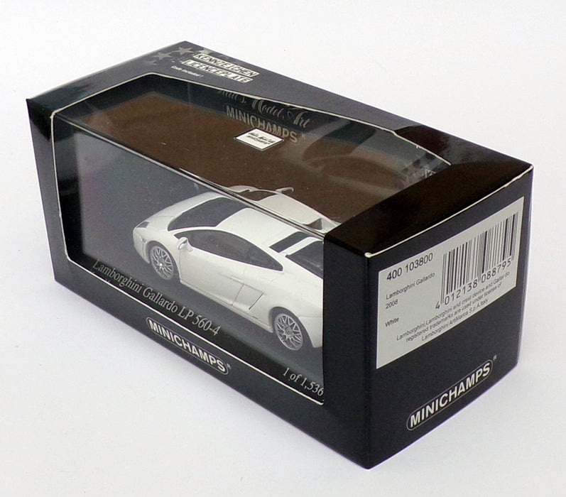 Minichamps 1/43 Scale 400 103800 - 2008 Lamborghini Gallardo - White