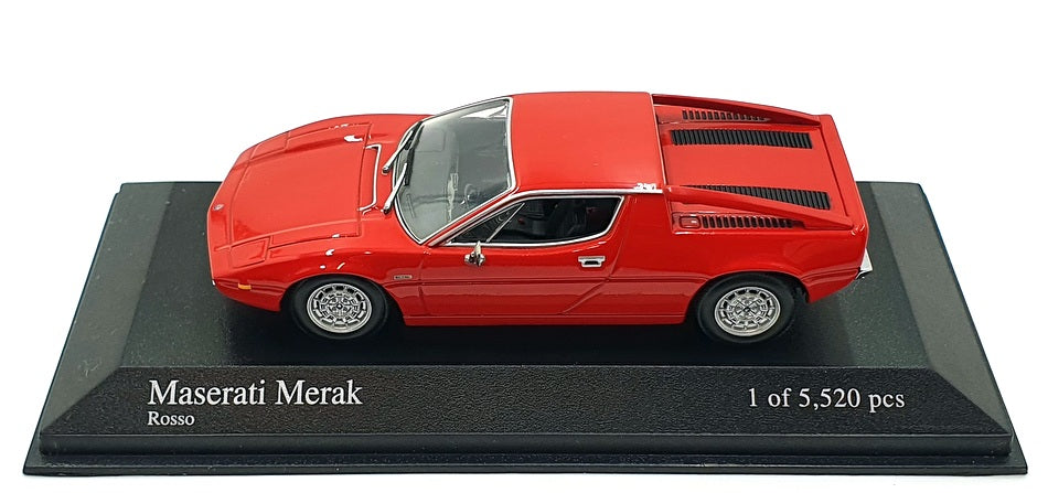 Minichamps 1/43 Scale 400 123420 - 1974 Maserati Merak - Red