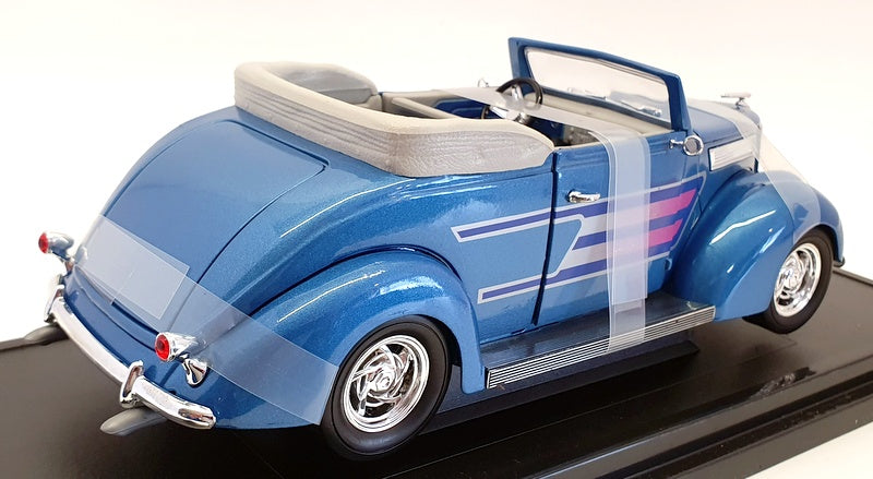 Road Signature 1/18 Scale Model Car 92238 - 1937 Ford Convertible - Blue