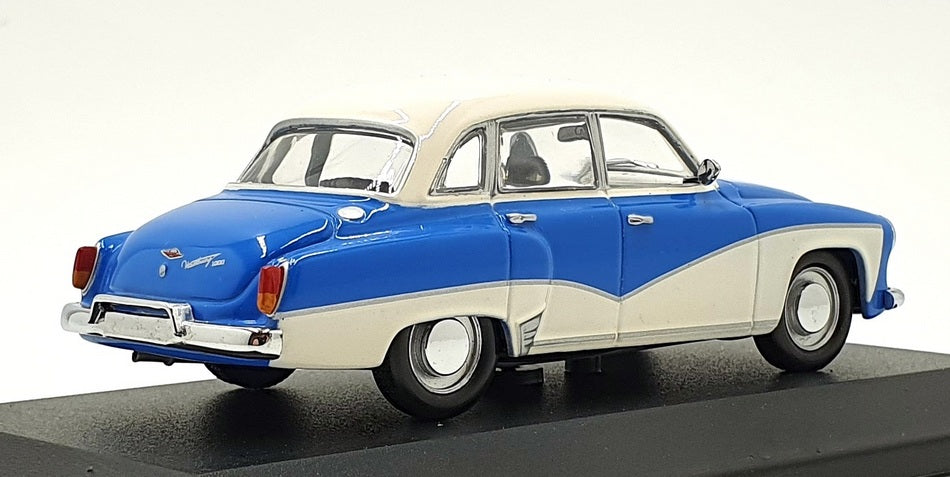 Minichamps 1/43 Scale 430 015900 - Wartburg A 312 Saloon - Blue/White