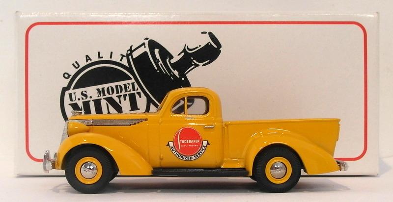 US Model Mint 1/43 Scale US14S - 1937 Studebaker Coupe Pick-Up - Chrome Yellow