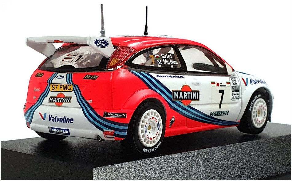 Skid 1/43 Scale SKW99005 - Ford Focus WRC 1st Portugal Rally 1999 #7 Grist