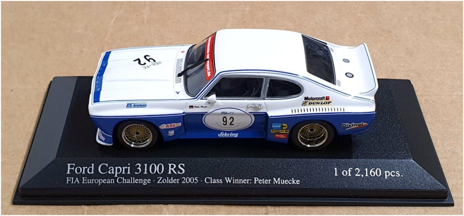 Minichamps 1/43 Scale 400 058000 Ford Capri RS 3100 Euro Challenge Class Winner