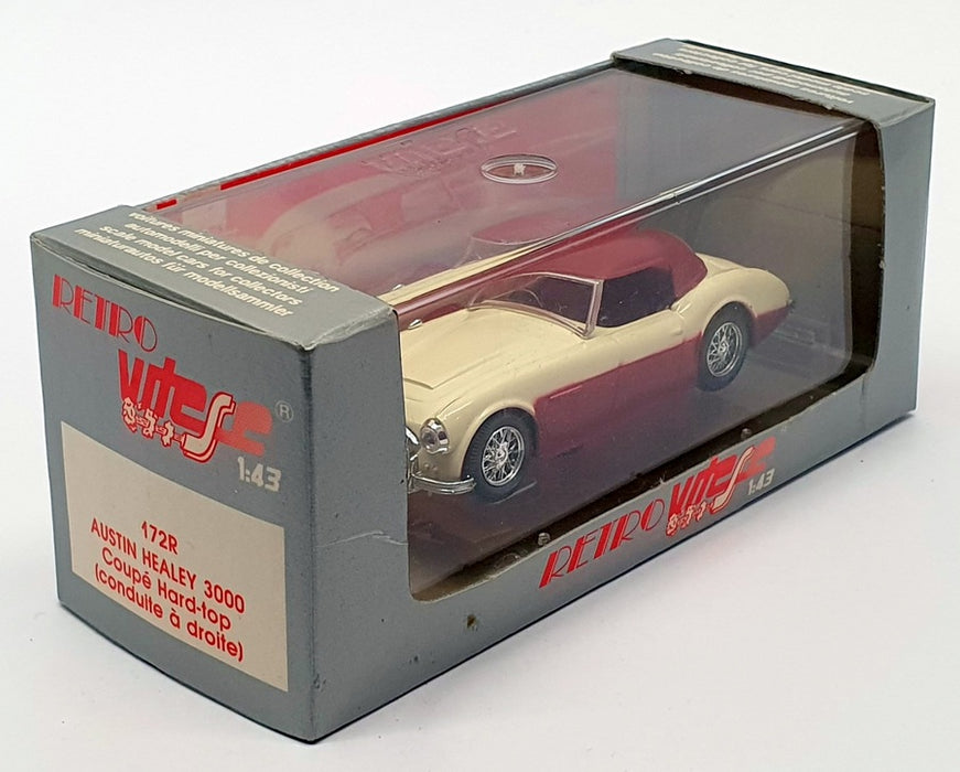 Vitesse 1/43 Scale 172R - Austin Healey 3000 Coupe H/T RHD - Red/Ivory