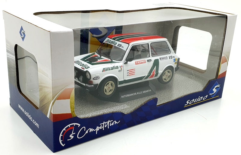 Solido 1/18 Scale Diecast S1803803 - Autobianchi A112 Abarth Alitalia 1980