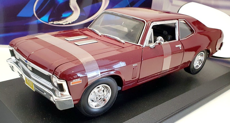 Maisto 1/18 Scale Model Car 31800 - 1970 Chevrolet Nova SS Coupe - Burgundy