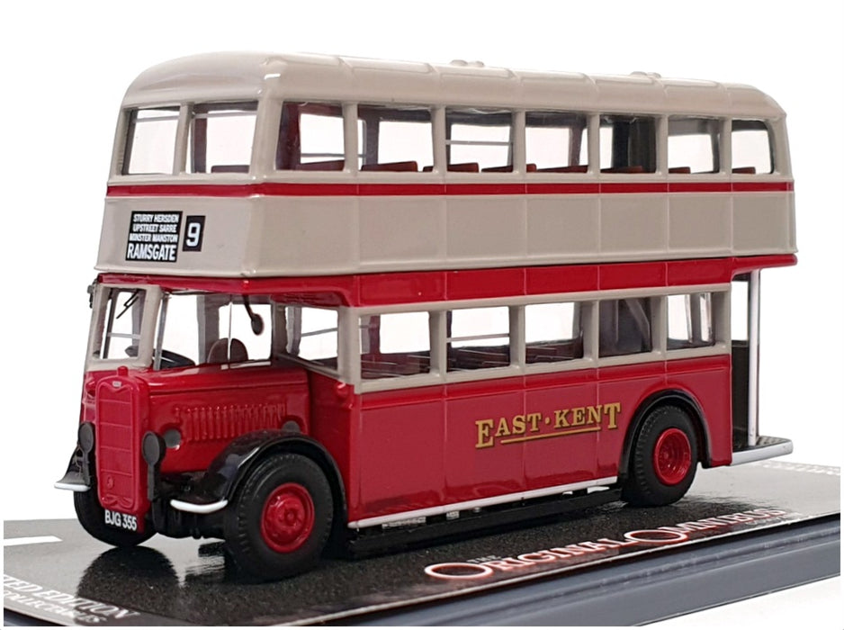 Corgi 1/76 Scale OM43910 - Guy Arab Utility Bus E. Kent R9 - Red/Grey