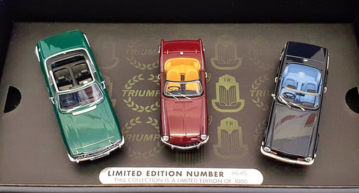 Corgi 1/43 Scale Model Cars TC00004 - Triumph Collection. Stag, Spitfire TR6