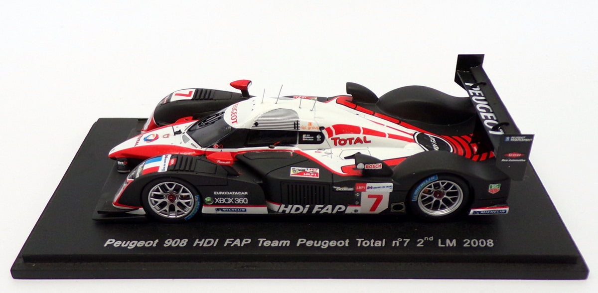 Spark 1/43 Scale Resin S1279 - Peugeot 908 HDI FAP Team Peugeot Total #7 LM 2008