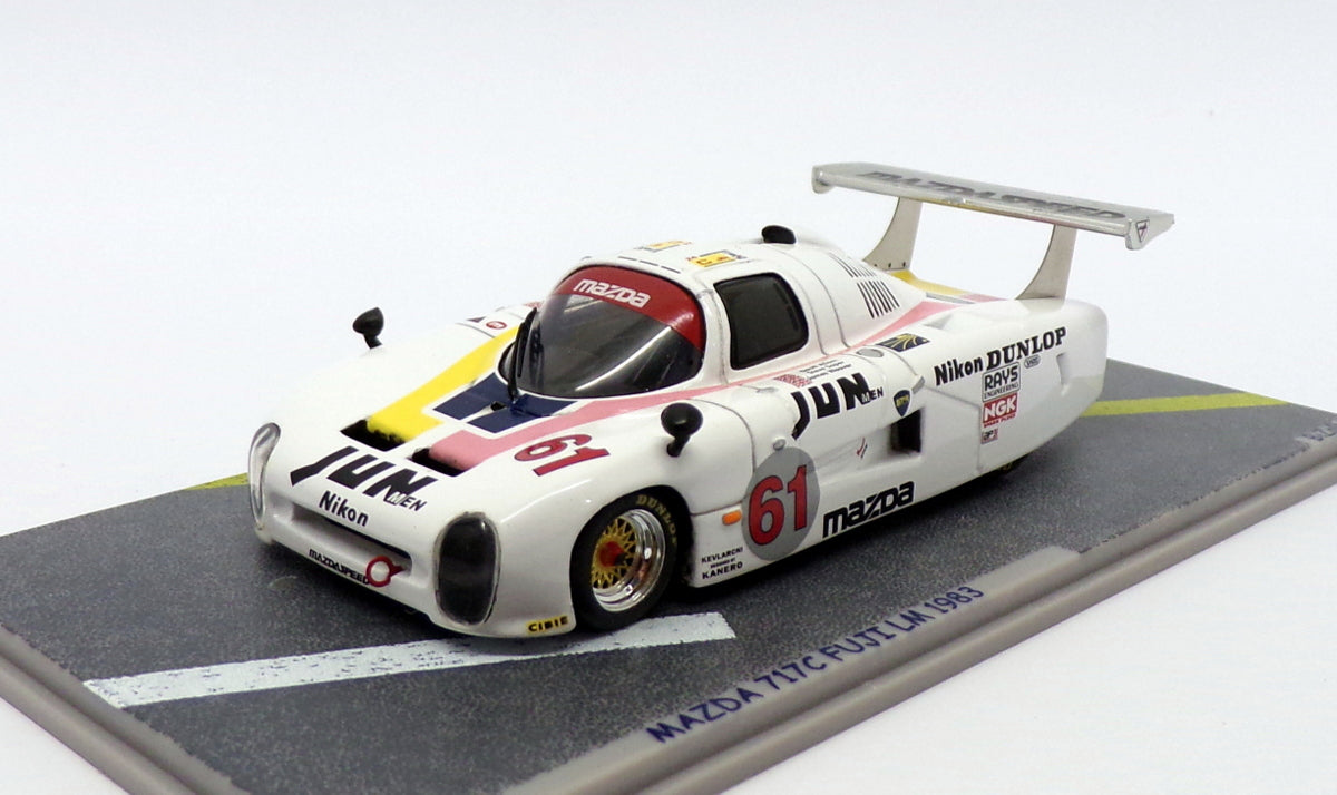 Bizarre 1/43 Scale BZ104 - Mazda 717C - #61 18th Le Mans 1983 - White