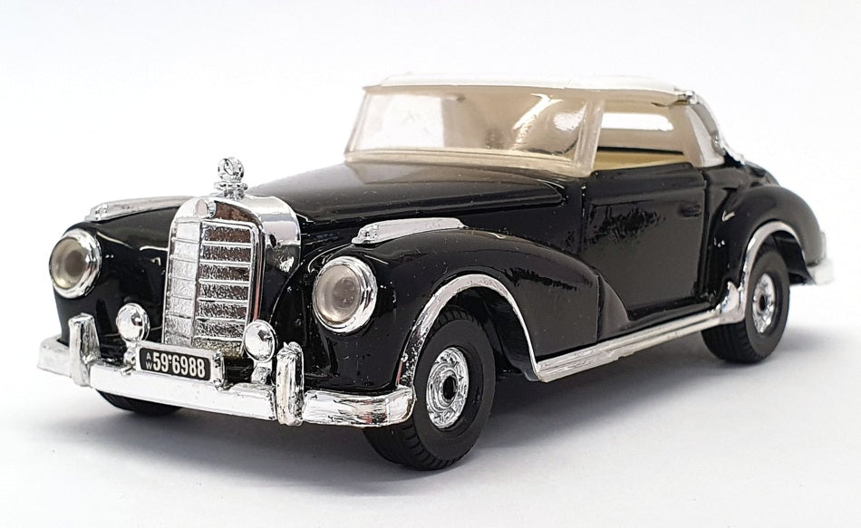 Corgi Appx 13cm Long Diecast 805 - 1956 Mercedes Benz 300S - Black/White