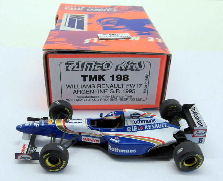 Tameo 1/43 Scale built kit - TMK198 Williams FW 17 Argentine GP 1995 D Hill  — R.M.Toys Ltd