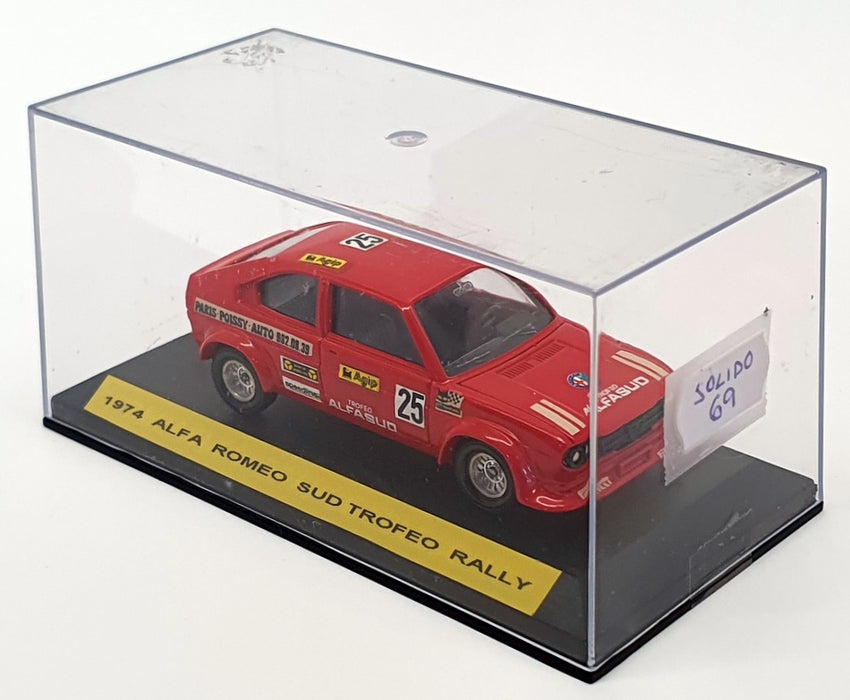 Solido 1/43 Scale 69 - 1974 Alfa Romeo Sud Trofeo Rally - #25 Red