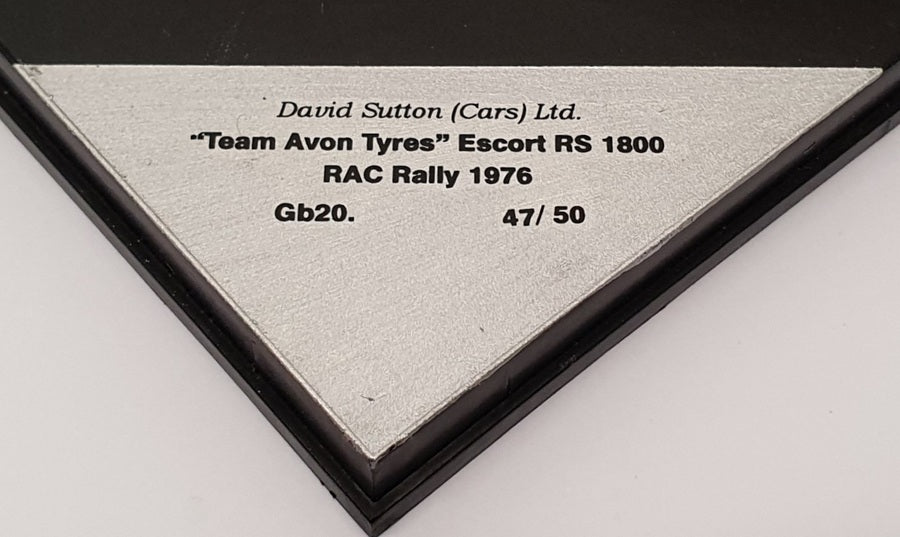 Trofeu 1/43 Scale GB20 - Ford Escort RS 1800 - RAC Rally 1976 1 Of 50