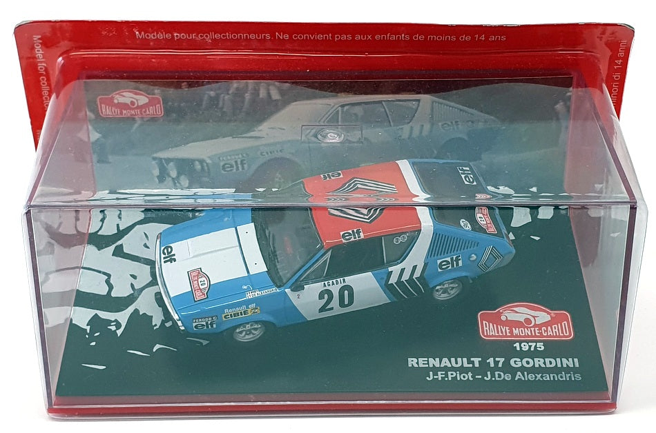 Altaya 1/43 Scale A251121 - Renault 17 Gordini - #20 Monte Carlo 1975