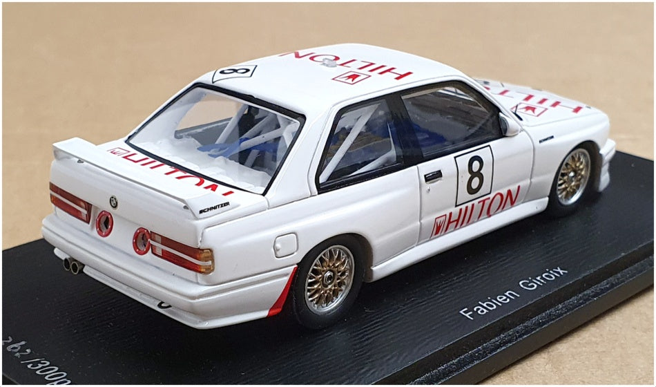 Spark 1/43 Scale SA034 - BMW E30 M3 3rd Macau GP 1987 #8 Giroix