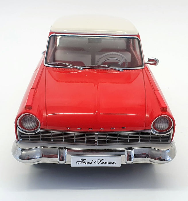 KK 1/18 Scale KKDC180271 - 1957 Ford England Taunus 17M P2 - Red/White