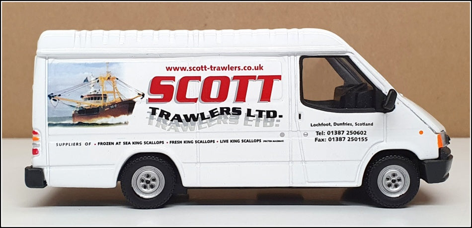 Corgi 1/43 Scale CC07810 - Ford Transit Van Scott Trawlers Ltd - White