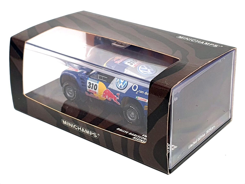 Minichamps 1/43 Scale 436 055310 - VW Race Touareg 3rd #310 Rally Barcelona 2005