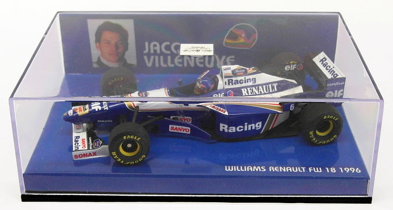 Minichamps 1/43 Scale 430 960006 - F1 Williams FW 18 Renault - J.Villeneuve