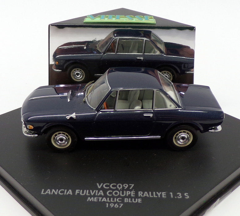 Vitesse 1/43 Scale VCC097 - 1967 Lancia Fulvia Coupe Rally 1.3 S - Metallic Blue