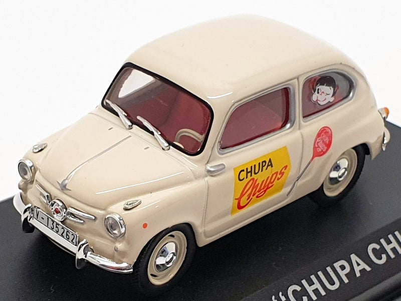 Altaya 1/43 Scale Diecast IR079 - Seat 600 "Chupa Chups" - White