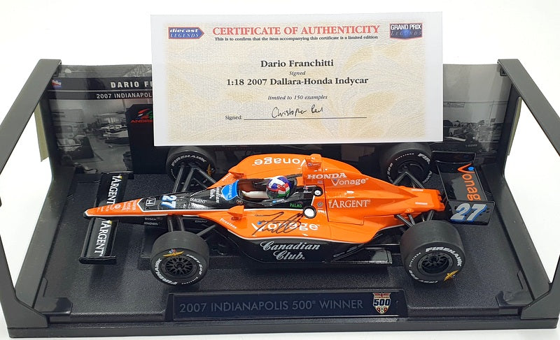 Greenlight 1/18 Scale 01140 - D.Franchitti Andretti Green Racing 2007 Indy 500