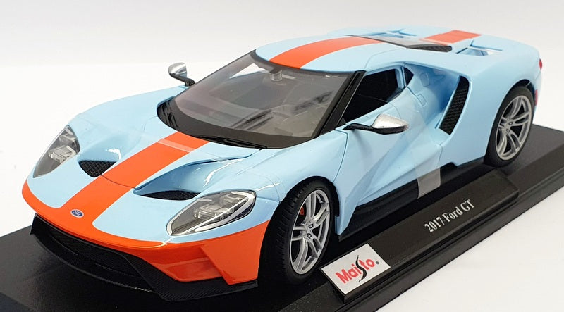 Maisto 1/18 Scale Model Diecast - 46629 - 2017 Ford GT Gulf - Light Blue