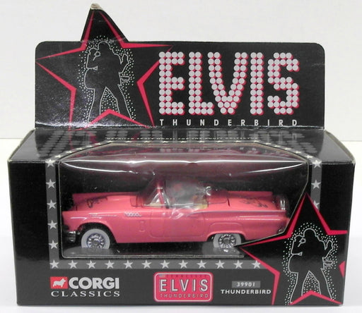 Corgi 1/36 Scale Diecast 39901 - Elvis Thunderbird + Elvis Presley Figure Ford
