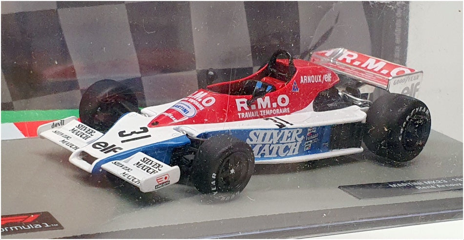 Altaya 1/43 Scale AT301122N - F1 1978 Martini MK23 R. Arnoux - Red/White/Blue