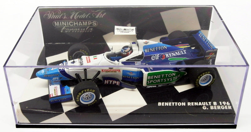 Minichamps 1/43 Scale Model Car 430 960004 - F1 Benetton Renault B196