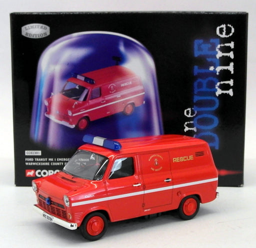 Corgi 1/43 Scale CC02301 - Ford Transit Mk1 Warwickshire County Fire Brigade