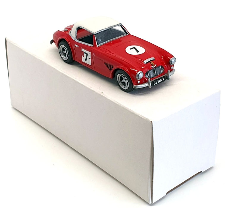 K&R Replicas 1/43 Scale Built Kit KB017 - Austin Healey Race Car - Red/White #7