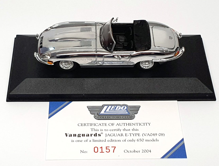 Vanguards 1/43 Scale Diecast VA04908 - Jaguar E Type - Chrome