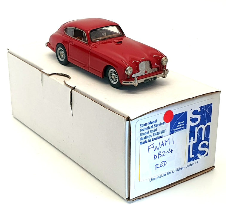 Four Wheel Models 1/43 Scale FWAM1 - 1953 Aston Martin DB2-4 Saloon - Red