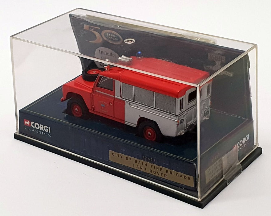 Corgi 1/43 Scale 07407 - Land Rover - City Of Bath Fire Brigade