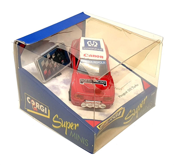 Corgi 1/36 Scale Diecast 94183 - Peugeot 205 Turbo North Racing - Red