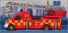 Burago Appx 18cm Long 18-32267 - Municipal Fire Truck With Ladder - Red